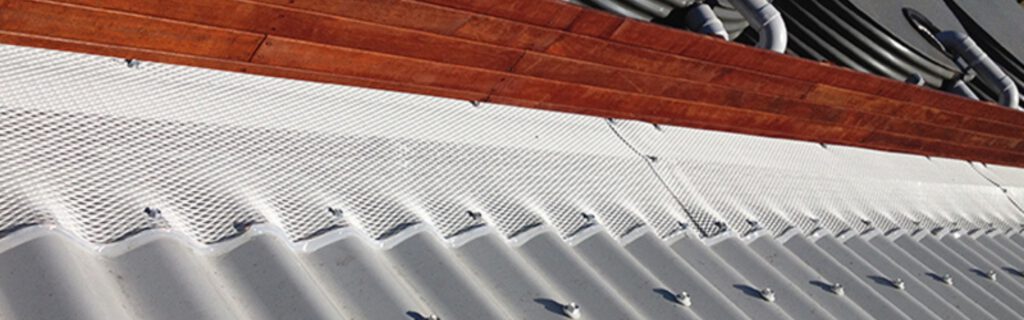 QEMCO Gutter Guard Mesh on a Roof